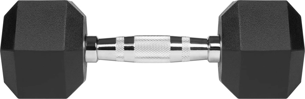 Gumuoti ketaus hanteliai HEX 2x5kg, REBEL ACTIVE