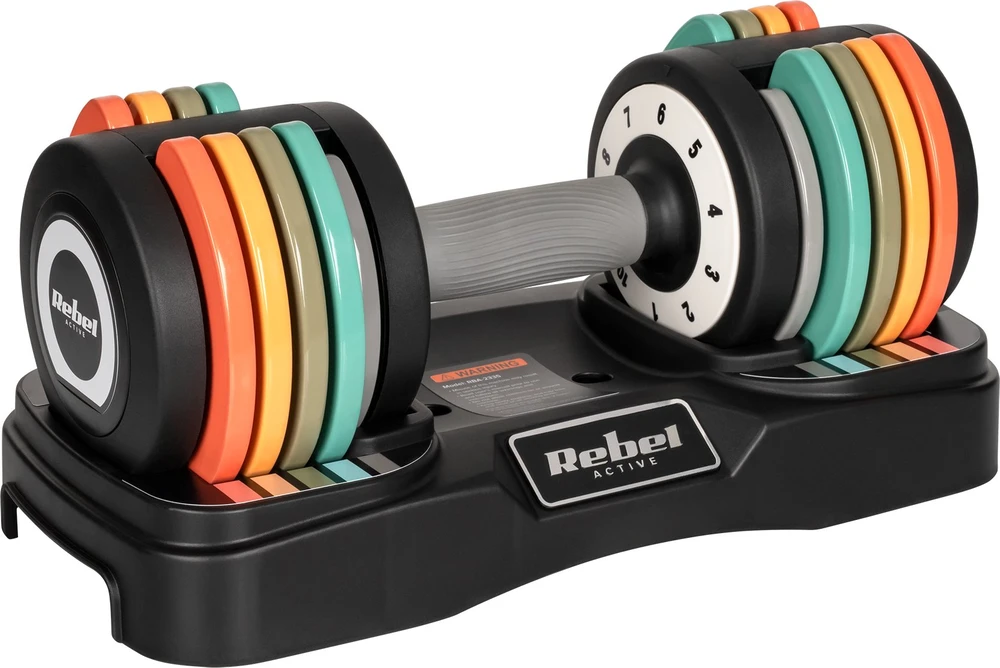 REBEL ACTIVE automatiniai ketaus hanteliai 2 x 10 kg RBA2335