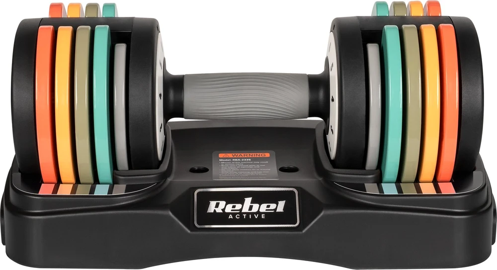 REBEL ACTIVE automatiniai ketaus hanteliai 2 x 10 kg RBA2335