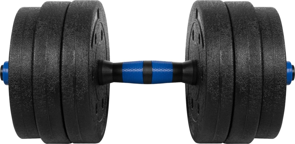 Reguliuojami bituminiai hanteliai su jungtimi 2x10kg, REBEL ACTIVE