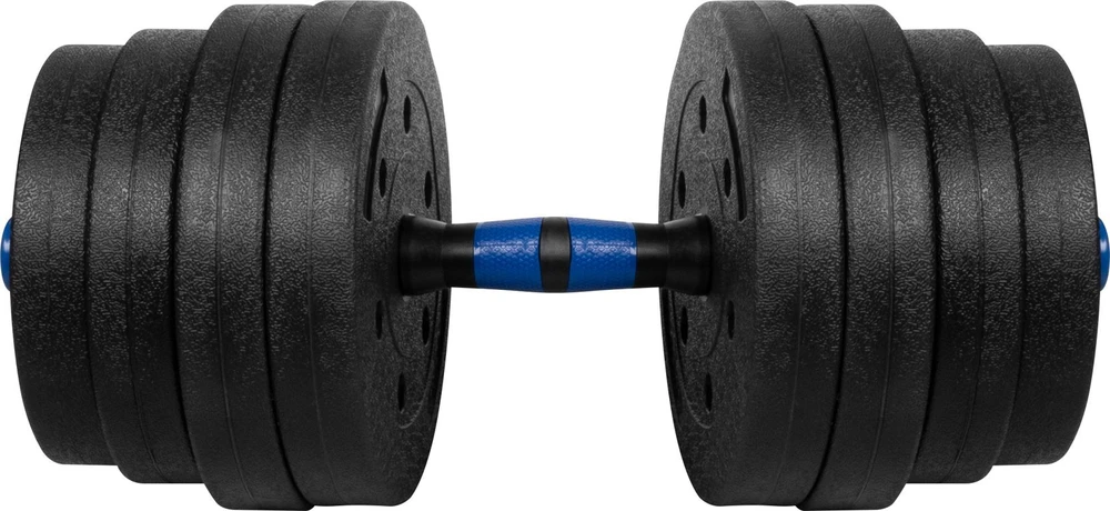 Reguliuojami bituminiai hanteliai su jungtimi 2x15kg, REBEL ACTIVE
