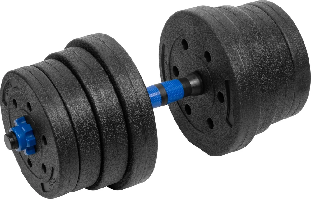 Reguliuojami bituminiai hanteliai su jungtimi 2x15kg, REBEL ACTIVE
