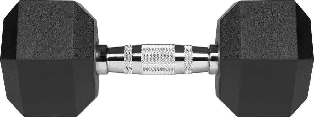 Gumuoti ketaus hanteliai HEX 2x10kg, REBEL ACTIVE