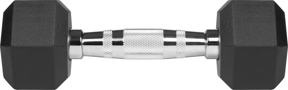 Gumuoti ketaus hanteliai HEX 2x3kg, REBEL ACTIVE