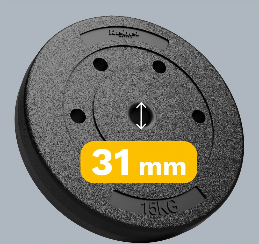 Bituminių apkrovų rinkinys 2x15kg, skylė 31mm, REBEL ACTIVE