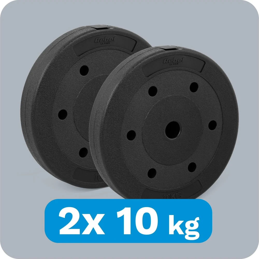 Bituminių apkrovų rinkinys 2x10kg, skylė 31mm, REBEL ACTIVE