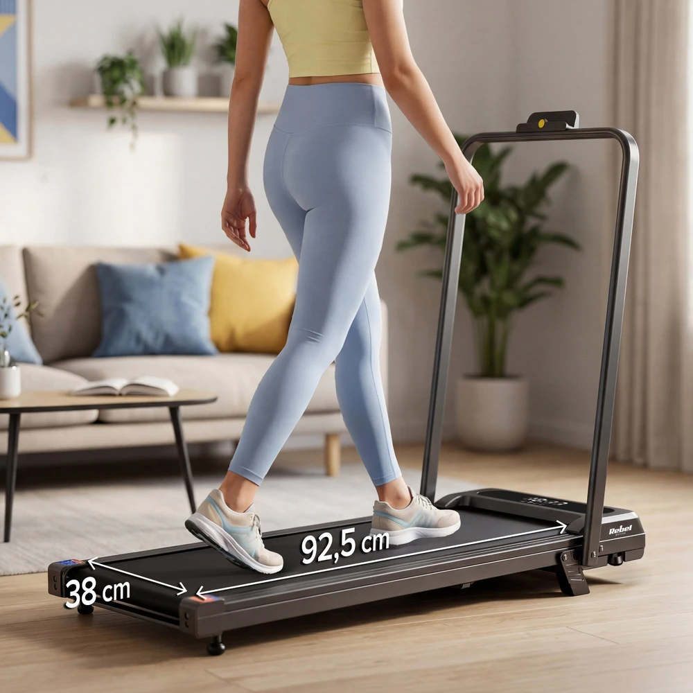 Bieżnia REBEL ACTIVE elektrinis bėgimo takelis, modelis RBA-1017-PRO