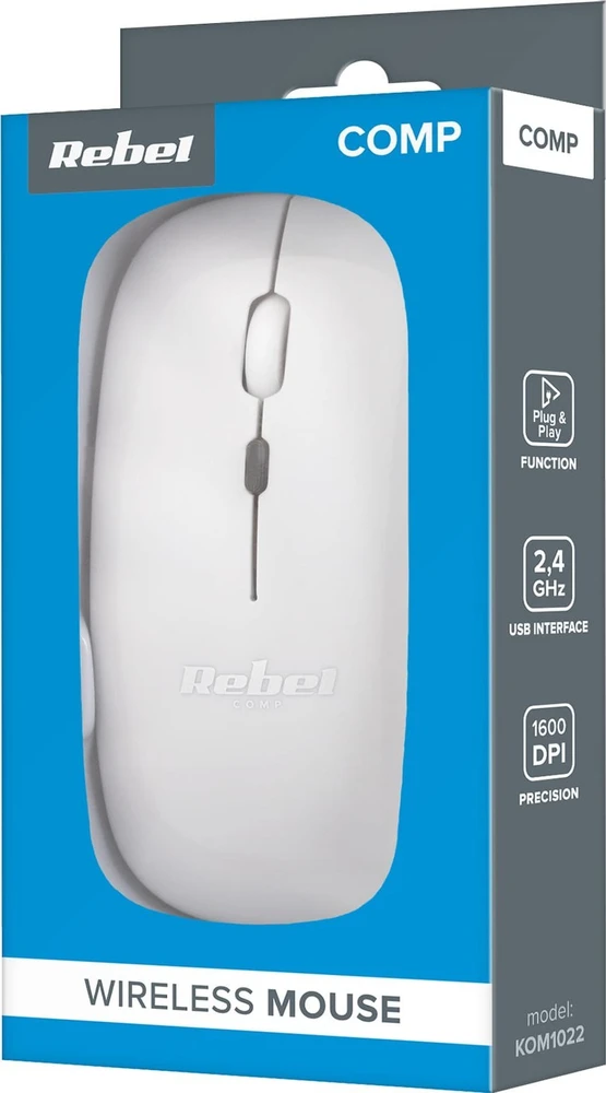 Rebel WM210 belaidė pelė balta
