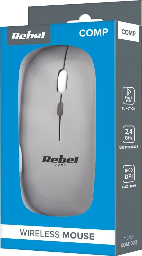 Rebel WM210 belaidė pelė sidabrinė