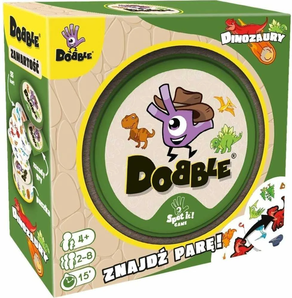 Dėlionė Rebel gra Dobble Dinozaury 28328