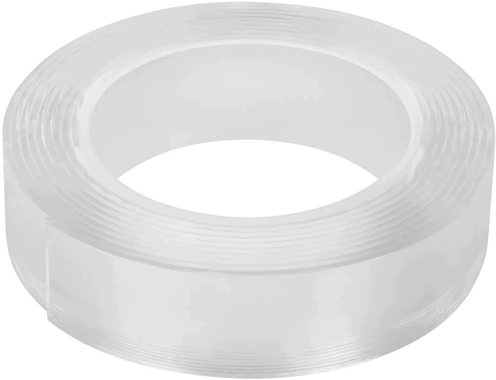 Dwustronna REBEL dvipusė tvirtinimo juosta (1 mm x 19 mm x 1,5 m) skaidri