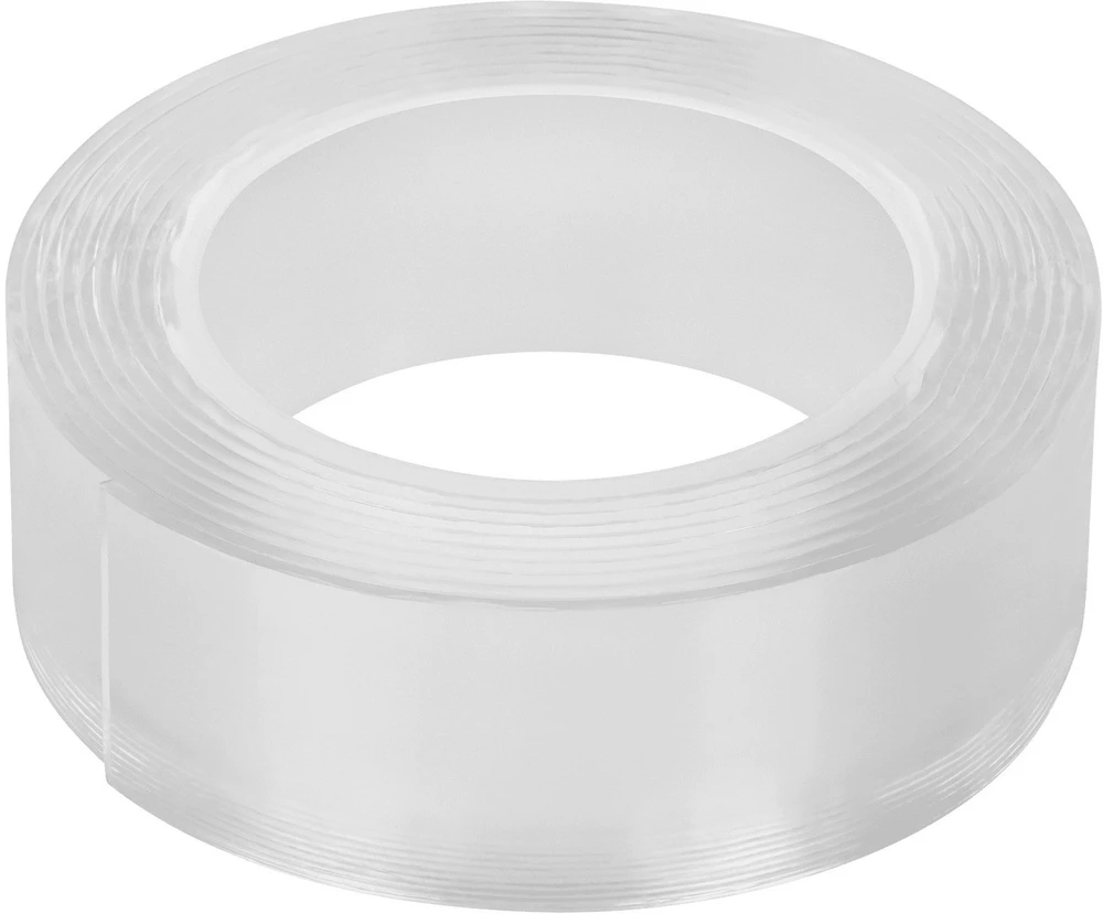 Dwustronna REBEL dvipusė tvirtinimo juosta (1 mm x 25 mm x 2 m) skaidri