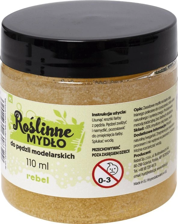 Rebel ROŚLINNE MYDŁO MYDEŁKO DO PĘDZLI MODELARSKICH