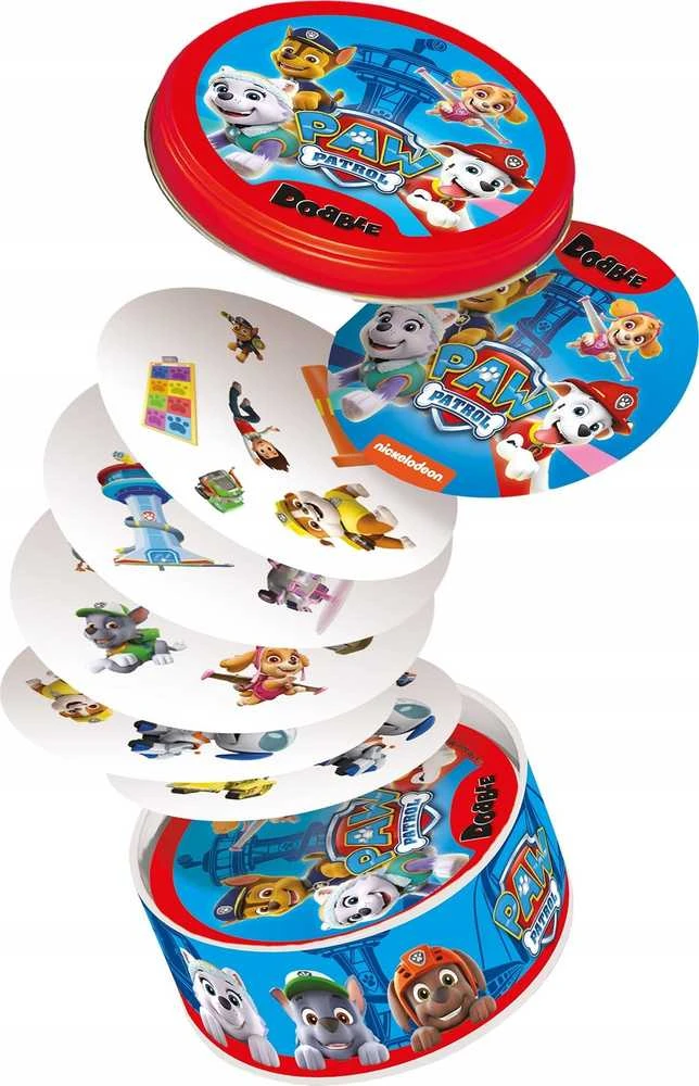 Rebel Sukilėlių kortų žaidimas „Dobble Paw Patrol“ – apvalios žaidimo kortos GR0759