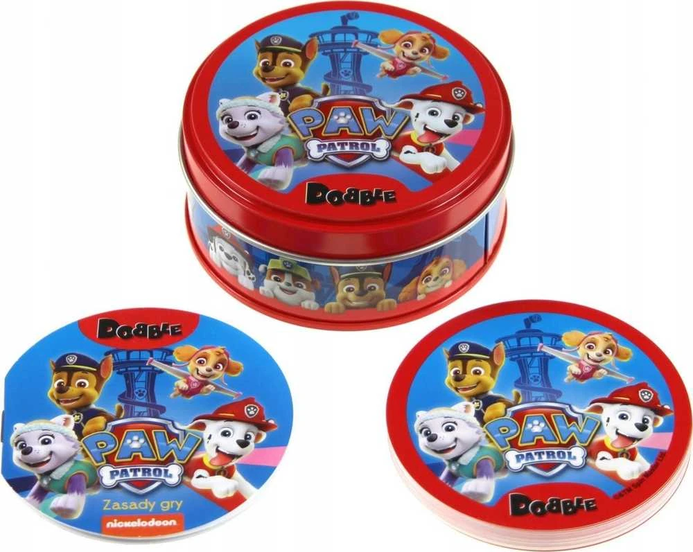 Rebel Sukilėlių kortų žaidimas „Dobble Paw Patrol“ – apvalios žaidimo kortos GR0759