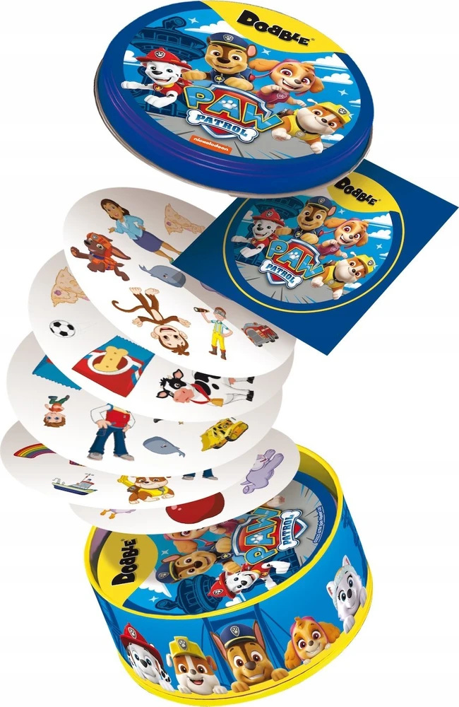 Rebel Sukilėlių kortų žaidimas „Dobble Paw Patrol“ – apvalios žaidimo kortos GR0759