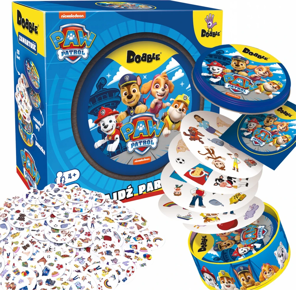 Rebel Sukilėlių kortų žaidimas „Dobble Paw Patrol“ – apvalios žaidimo kortos GR0759
