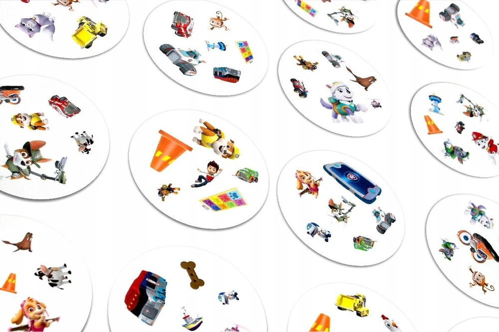 Rebel Sukilėlių kortų žaidimas „Dobble Paw Patrol“ – apvalios žaidimo kortos GR0759