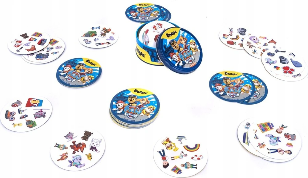 Rebel Sukilėlių kortų žaidimas „Dobble Paw Patrol“ – apvalios žaidimo kortos GR0759