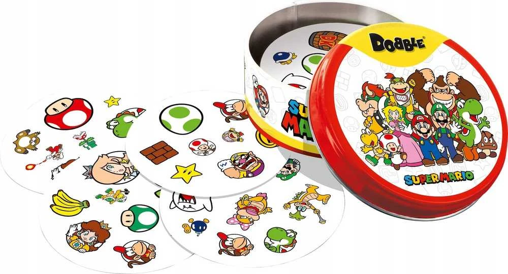 Rebel Stalo žaidimas šeimai Dobble Super Mario, spalvotas
