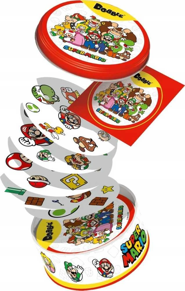 Rebel Stalo žaidimas šeimai Dobble Super Mario, spalvotas
