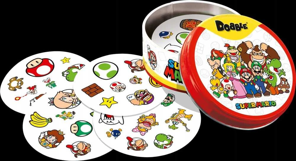 Rebel Stalo žaidimas šeimai Dobble Super Mario, spalvotas