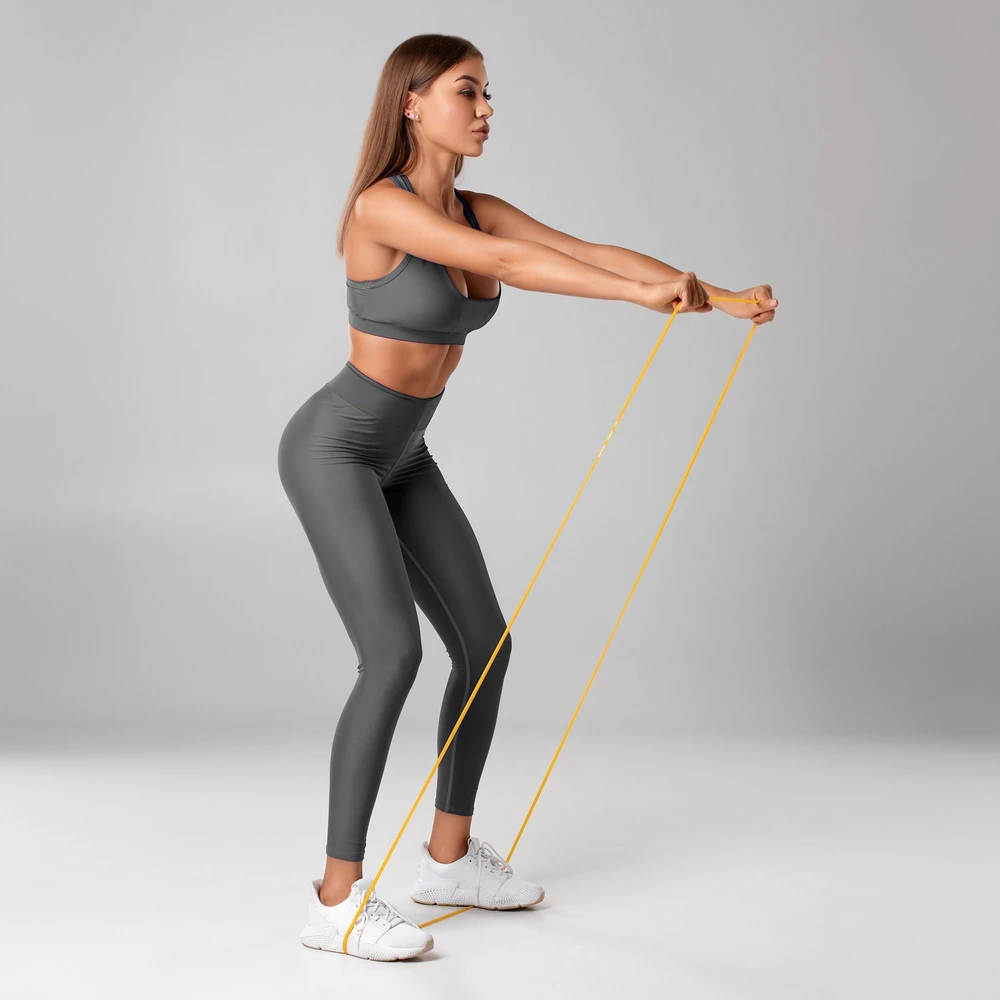 Guma TPE mankštos juosta – „Power Band PT-5“, žalia, 23–55 kg, REBEL ACTIVE