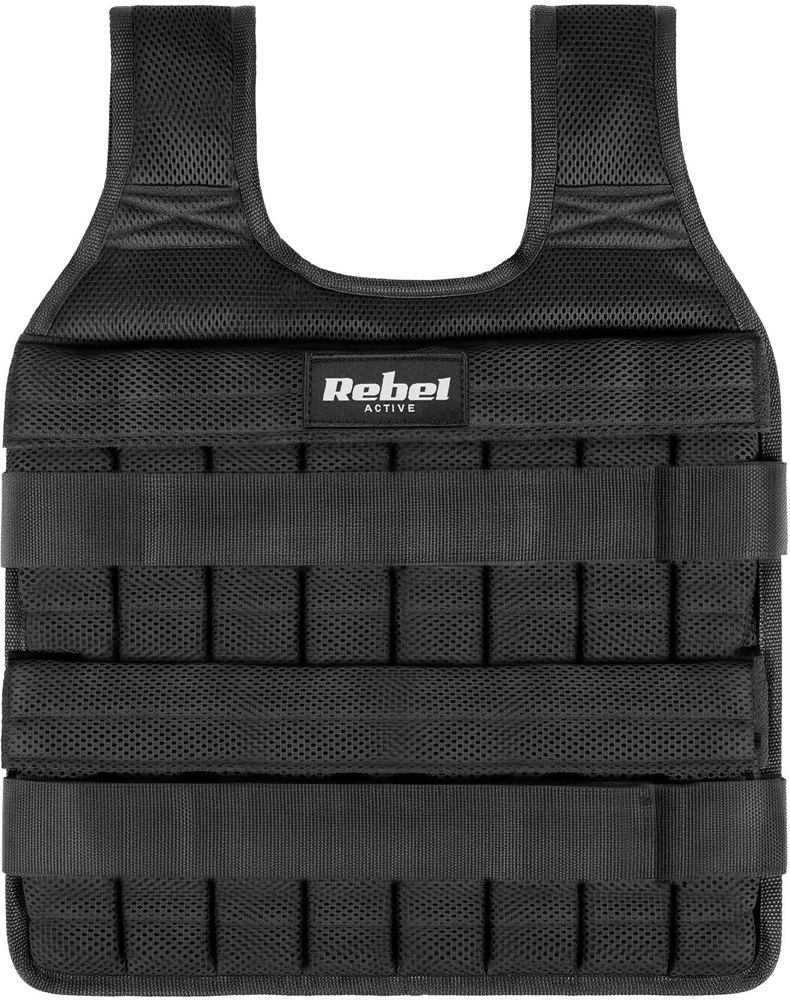 Kamizelka obciążeniowa regulowana 30kg, REBEL ACTIVE