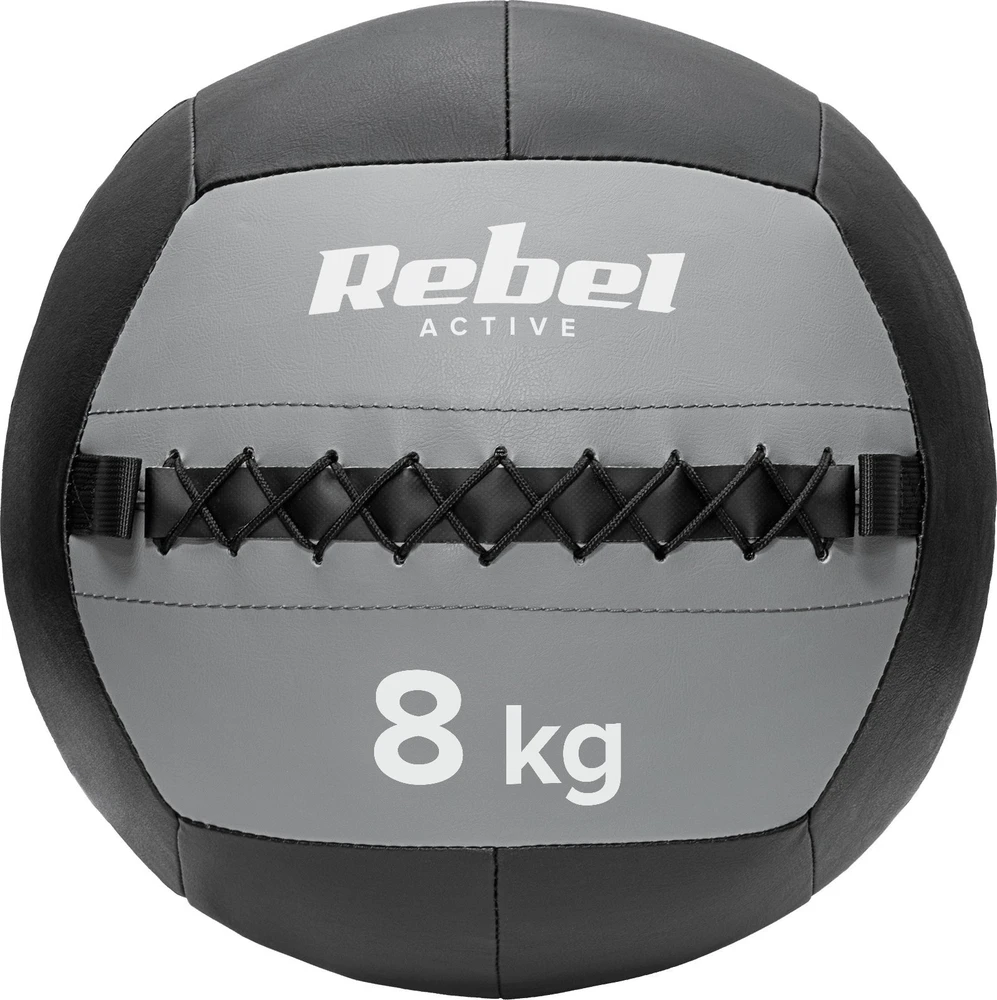 Medicininis kamuolys pratimams 8kg, REBEL ACTIVE