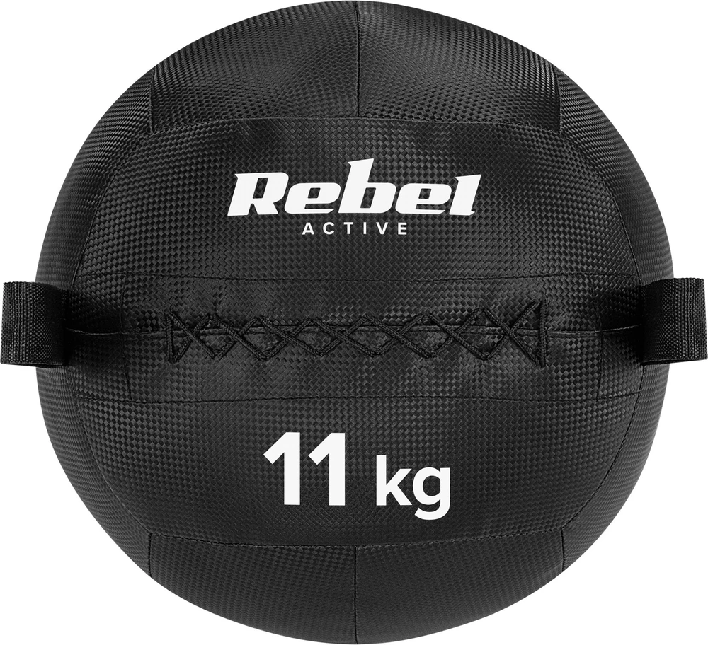 Medicininis kamuolys fitneso ir reabilitacijos pratimams, 11 kg, REBEL ACTIVE