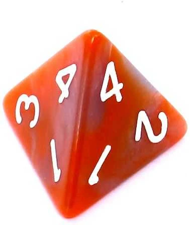 REBEL RPG kauliukų rinkinys - dviejų spalvų - Oranžinis ir pilkas