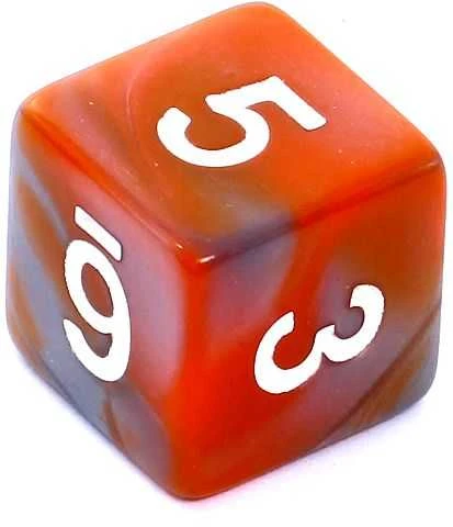 REBEL RPG kauliukų rinkinys - dviejų spalvų - Oranžinis ir pilkas