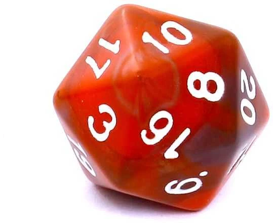 REBEL RPG kauliukų rinkinys - dviejų spalvų - Oranžinis ir pilkas