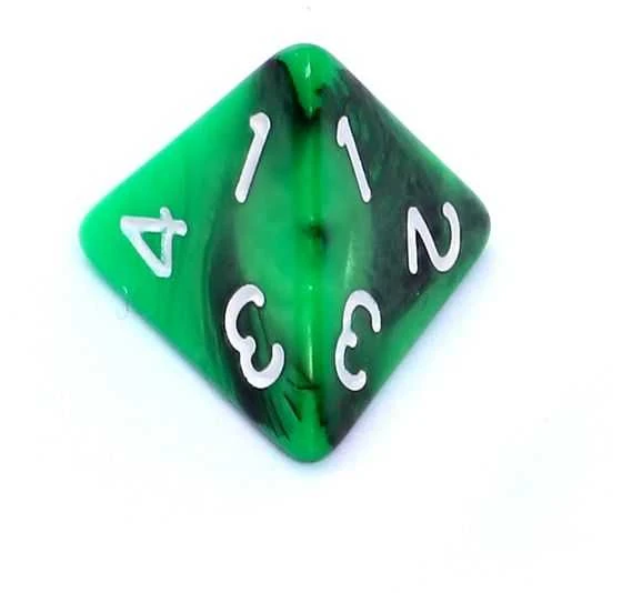 REBEL RPG Dice Set - Two Color - Žalias and Juodas