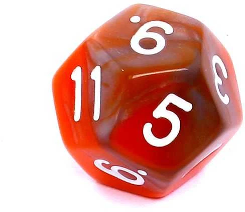 REBEL RPG kauliukų rinkinys - dviejų spalvų - Oranžinis ir pilkas