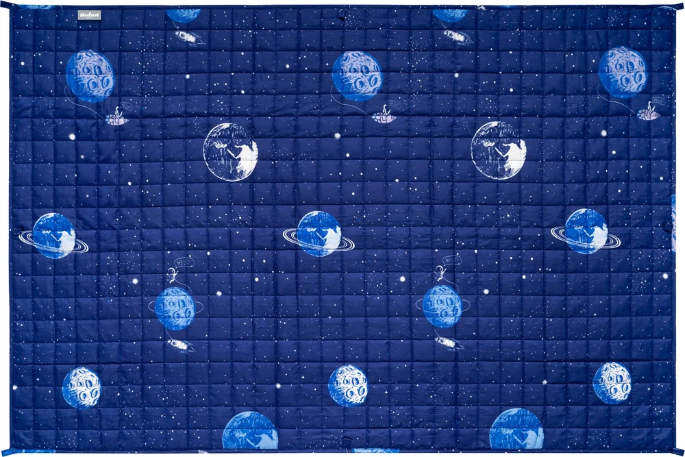 Rebel Svorinė antklodė, sensorinė antklodė vaikams, 100x150 cm, 5kg, erdvė