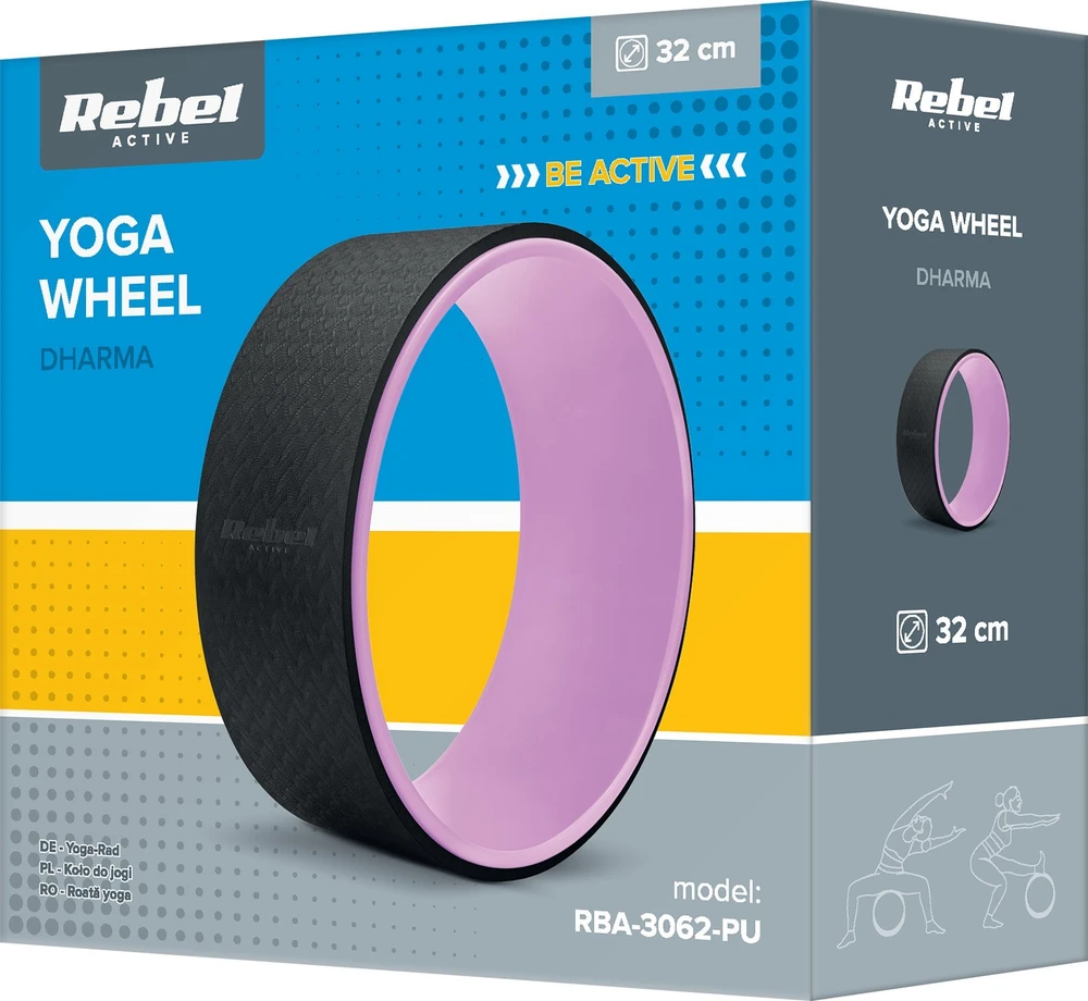 Dharma jogos ratas, juoda ir violetinė, REBEL ACTIVE