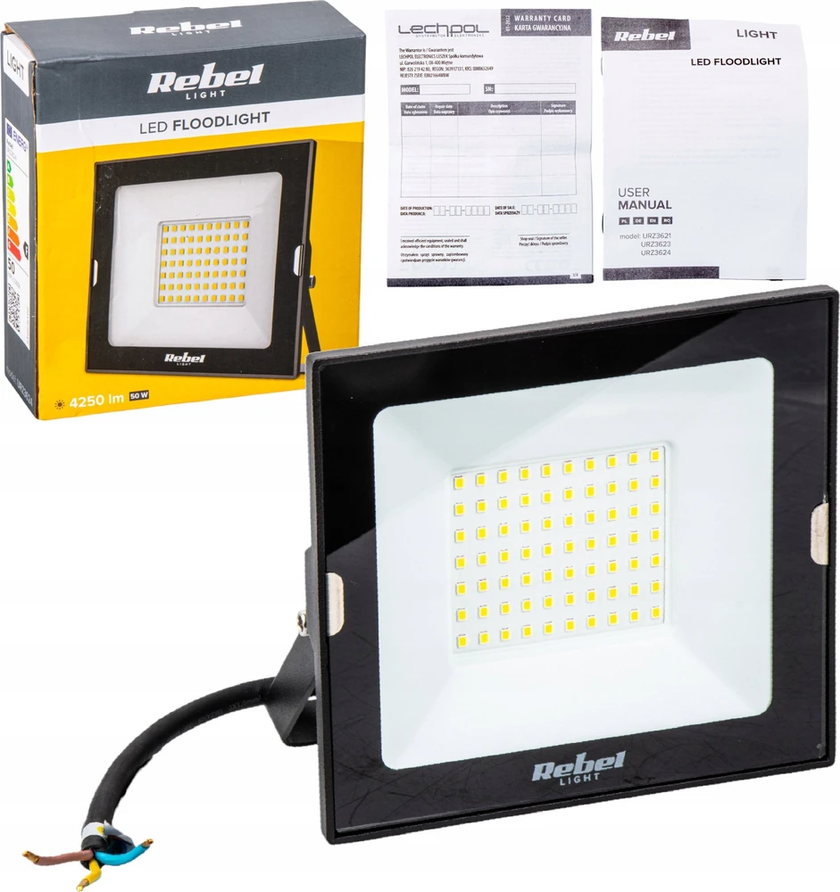 LED prožektorius 50W Rebel, 6500K, 230V