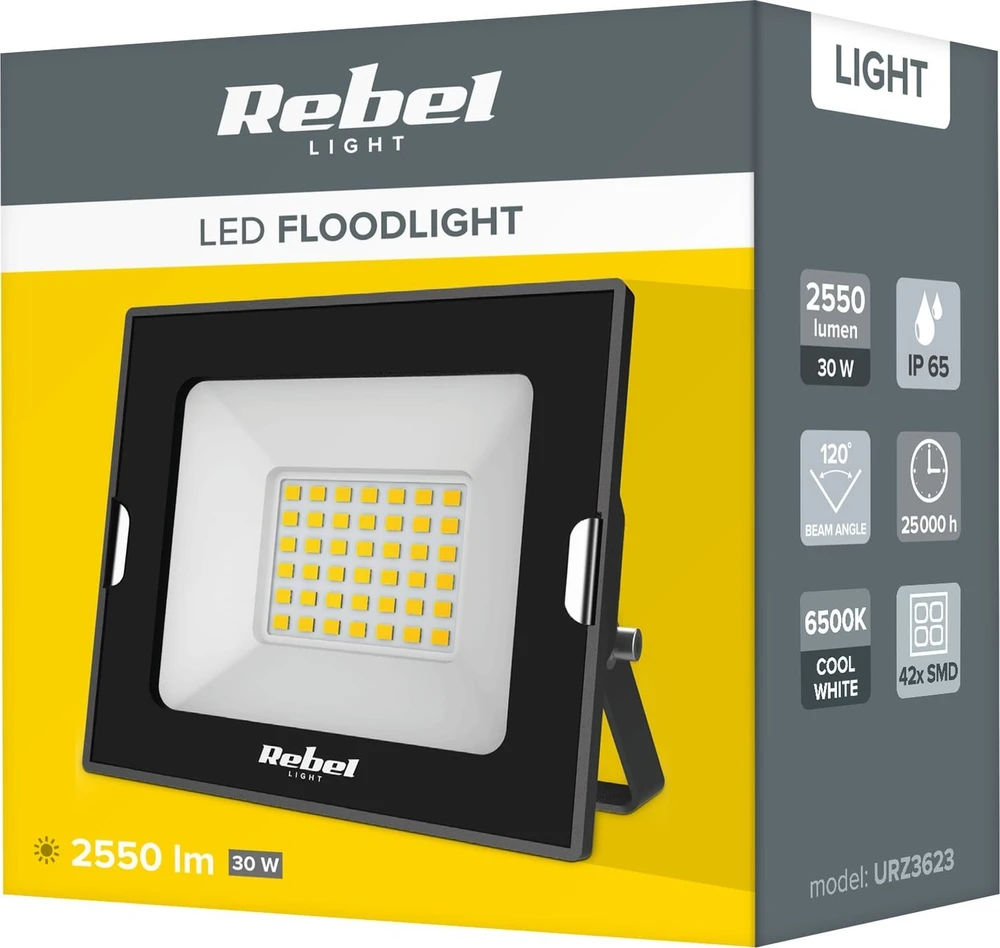 LED prožektorius 30W Rebel, 6500K, 320V