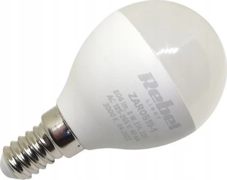 Led lempa Rebel G45, 8W, E14, 3000K, 230V
