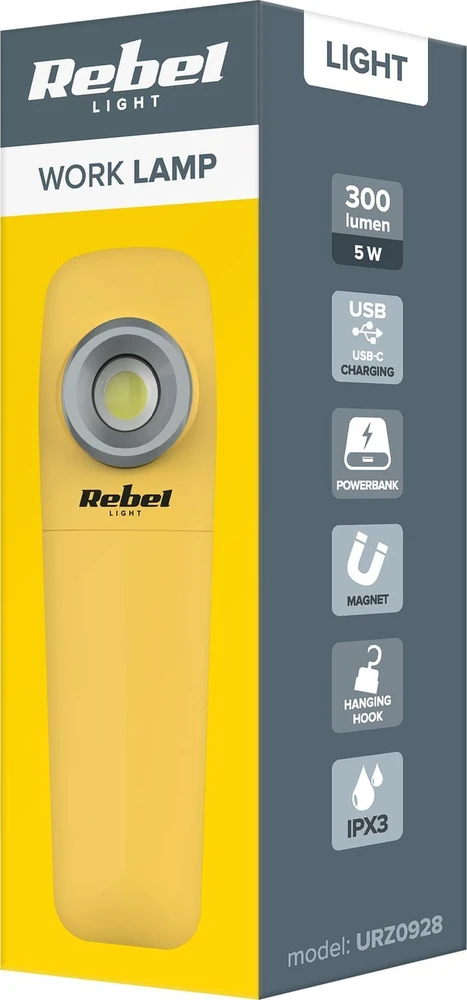 Rebel 5W COB dirbtuvių lempa
