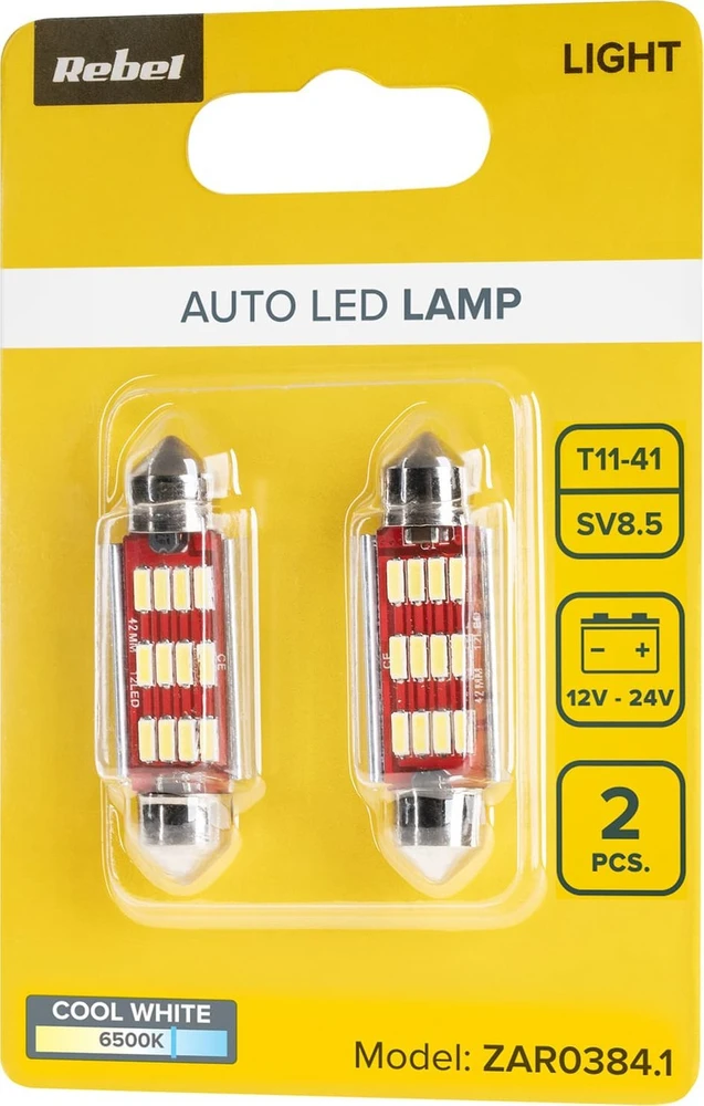 Rebel Led automobilio lemputė SV8.5 (Canbus) T11x41, 12V