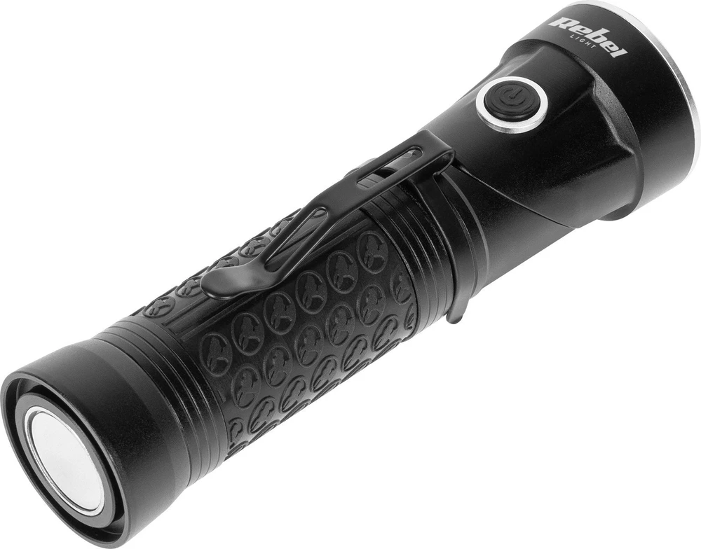 LED žibintuvėlis su judančia galvute Rebel