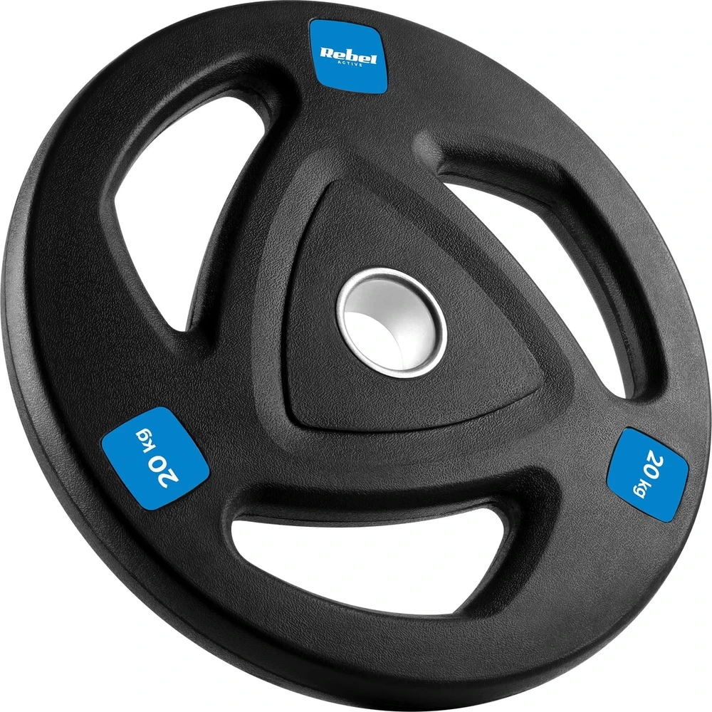Gumuoto ketaus svoris 20kg, olimpinis atidarymas 51mm, REBEL ACTIVE