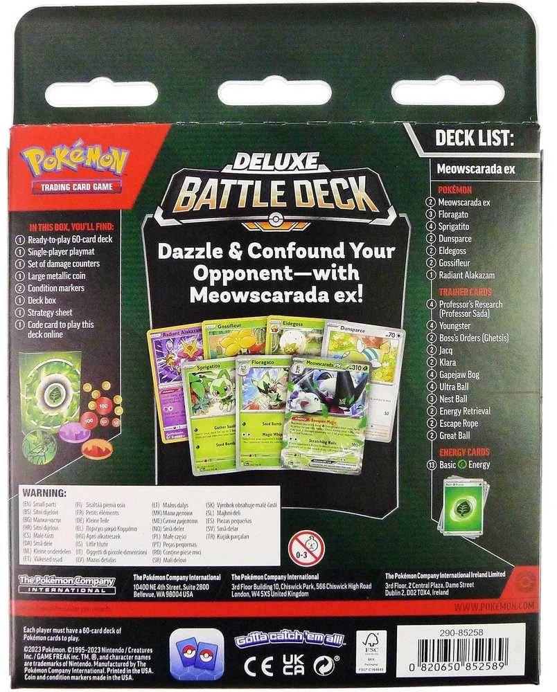„The Pokemon Pokémon TCG“ – „Deluxe Battle Deck Meowscarada ex