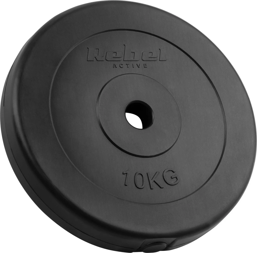 Bituminių svarelių rinkinys 2x10kg, skylė 31mm, klasikinė plokštė, REBEL ACTIVE
