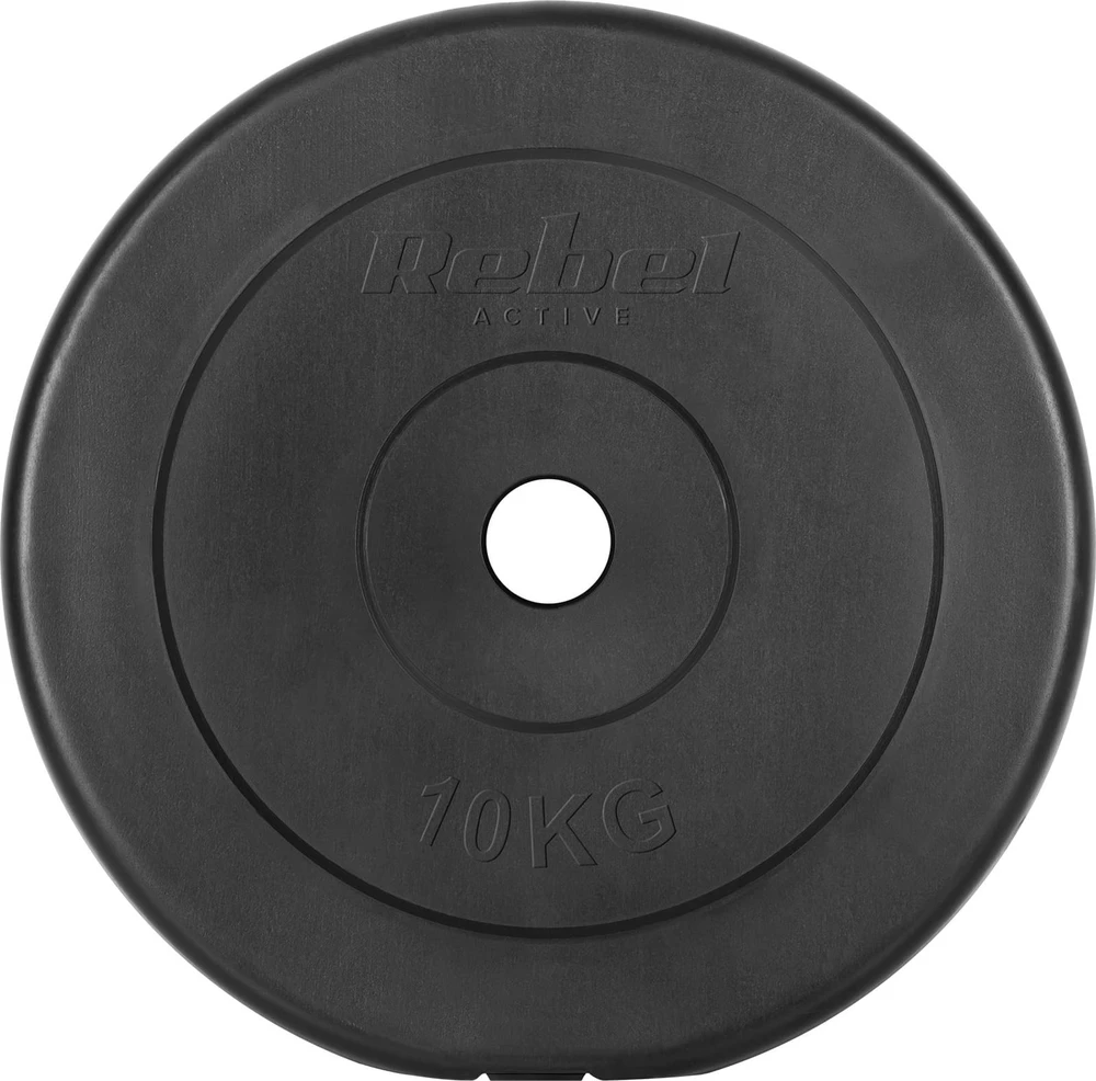 Bituminių svarelių rinkinys 2x10kg, skylė 31mm, klasikinė plokštė, REBEL ACTIVE