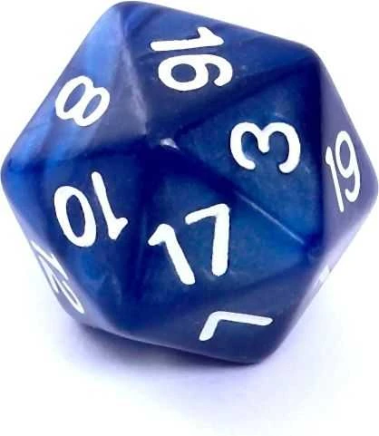 REBEL RPG kauliukų rinkinys - Pearl - Dark Mėlyna