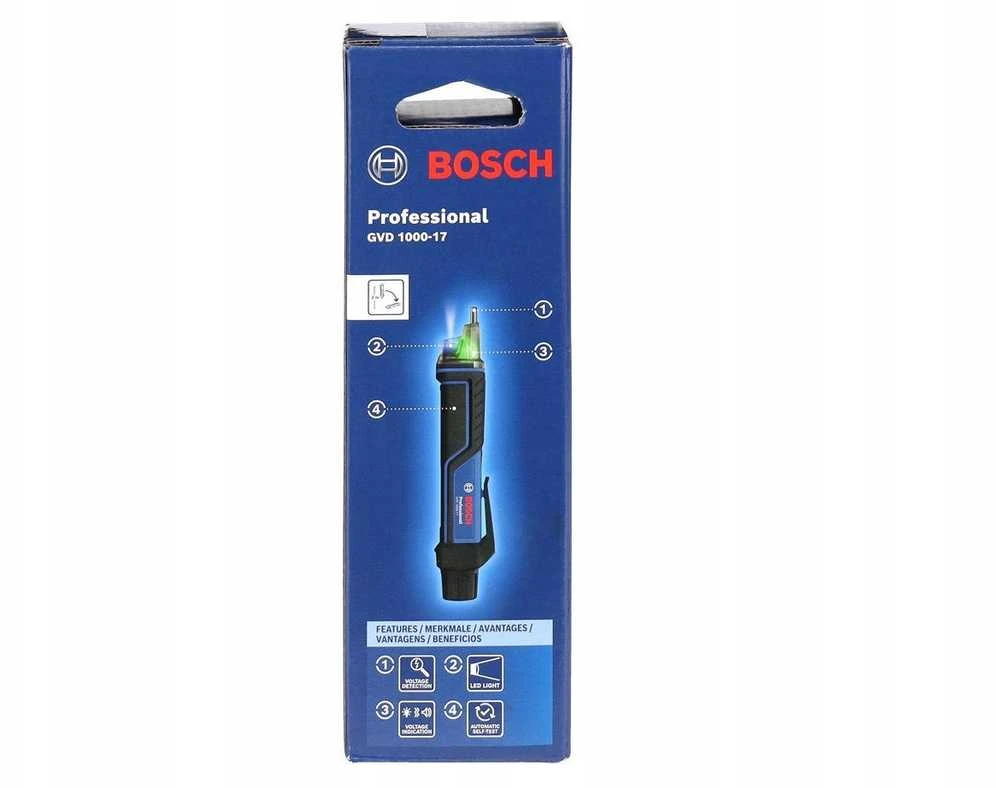 Bosch GVD 1000-17 Bekontaktis įtampos test.