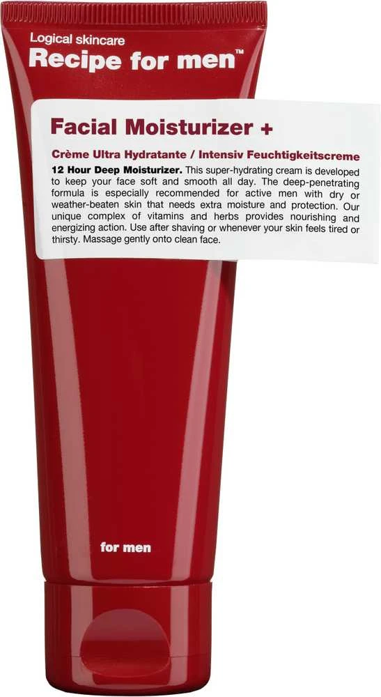 Recipe For Men Facial Moisturizer + Hydrating Kreminis For Face, 75 ml